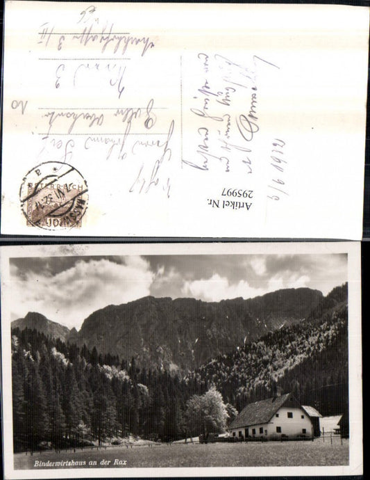 295997,Binder-Wirtshaus an d. Rax Bergkulisse b. Naßwald Schwarzau