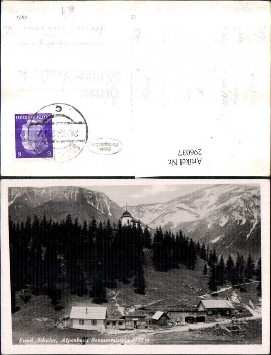 296037,Sonnwendstein Friedrich Schüler Alpenhaus b. Semmering Bergkulisse