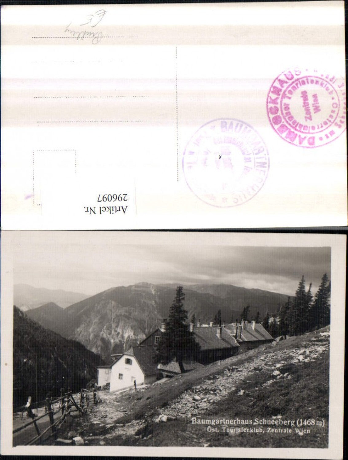 296097,Baumgartnerhaus am Schneeberg b. Puchberg Bergkulisse