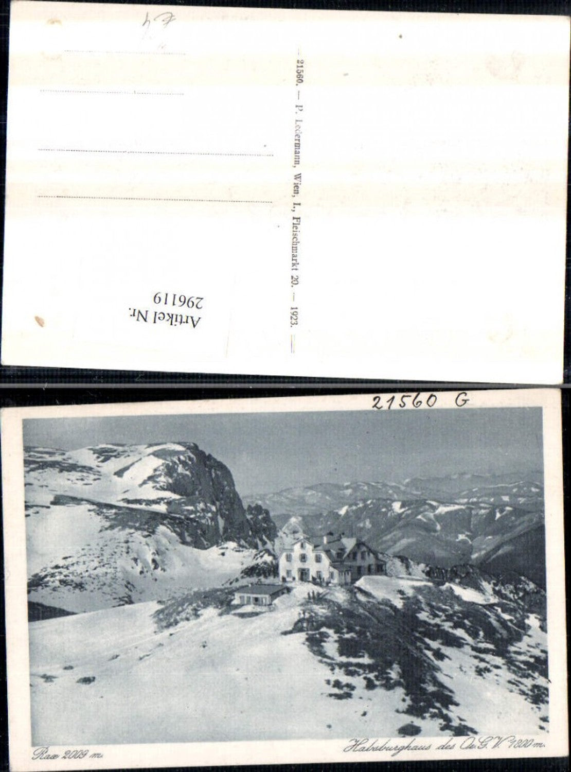 296119,Rax Habsburghaus Berghütte Bergkulisse b. Naßwald Schwarzau