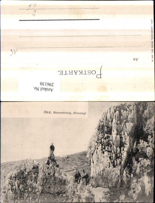 296130,Rax Bismarksteig Einstieg Berghütte b. Reichenau Prein Bergsteiger