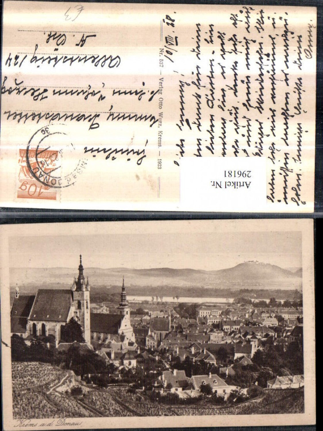 296181,Krems an d. Donau Totale Kirchen