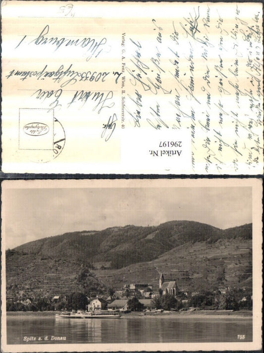 296197,Spitz an d. Donau Teilansicht Dampfer
