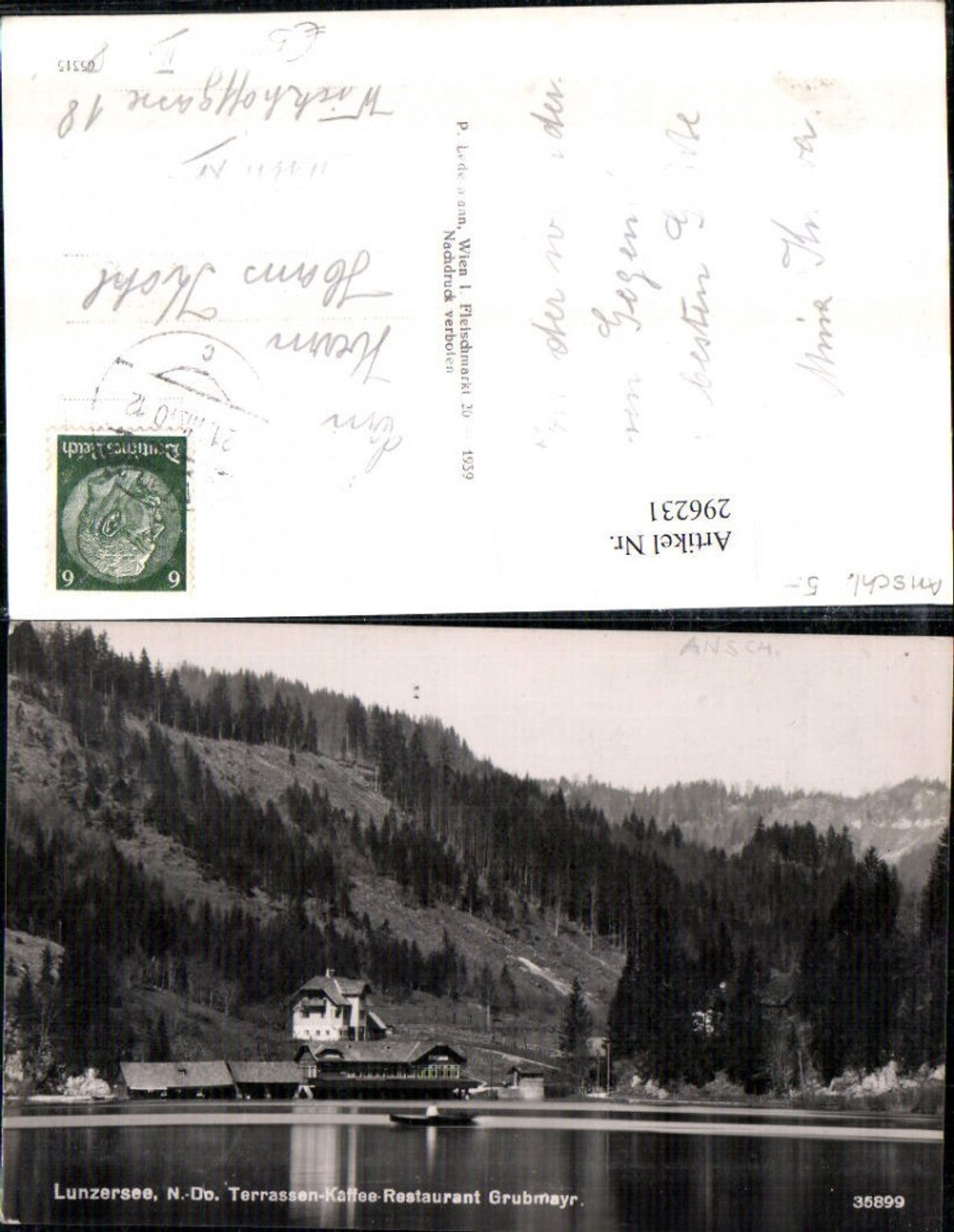 296231,Lunzersee See b. Lunz Terrassen-Kaffee-Restaurant Grubmayr