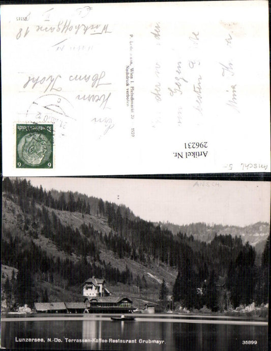296231,Lunzersee See b. Lunz Terrassen-Kaffee-Restaurant Grubmayr