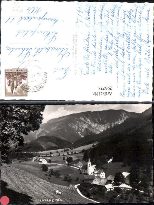 296233,Lassing b. Göstling an d. Ybbs Totale Bergkulisse