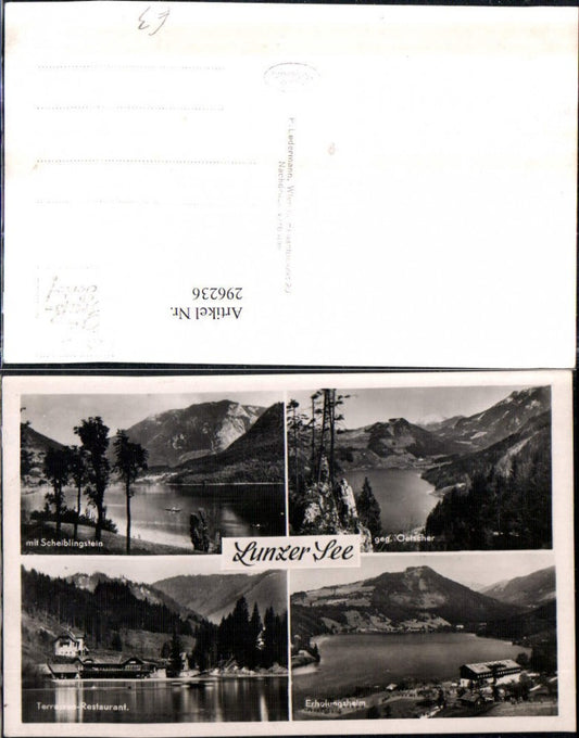 296236,Lunzer-See b. Lunz Erholungsheim Restaurant Ötscher Scheiblingstein Mehrbildkarte