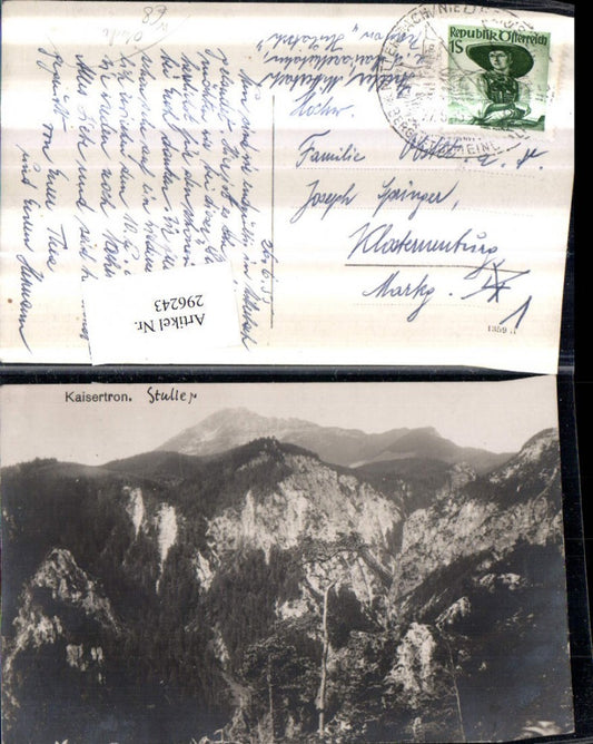 296243,Kaiserthron in d. Ötschergräben Bergkulisse b. Mitterbach