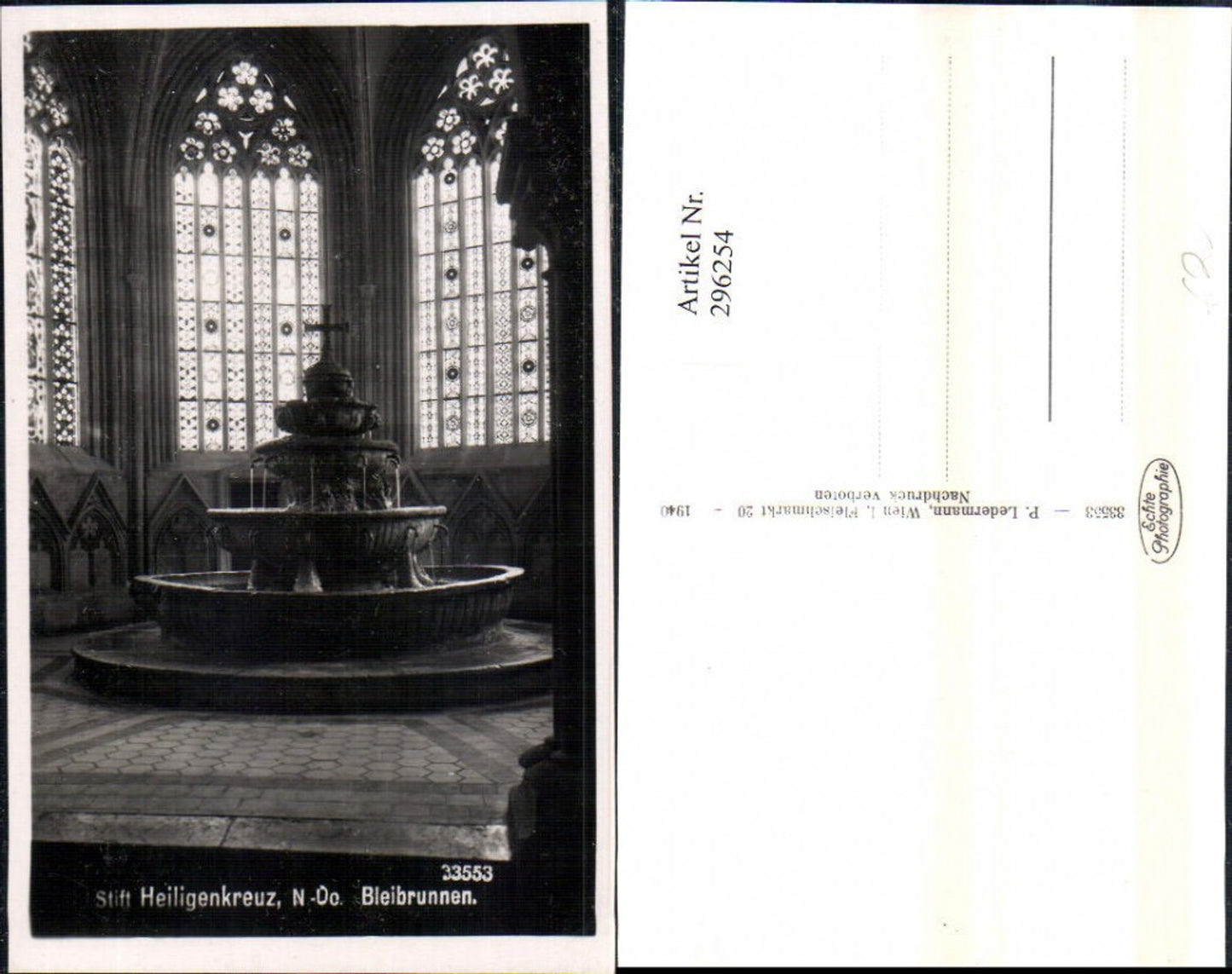 296254,Stift Heiligenkreuz Bleibrunnen Brunnen