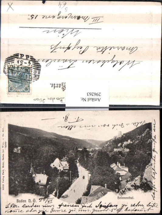 296263,Baden Helenental Teilansicht
