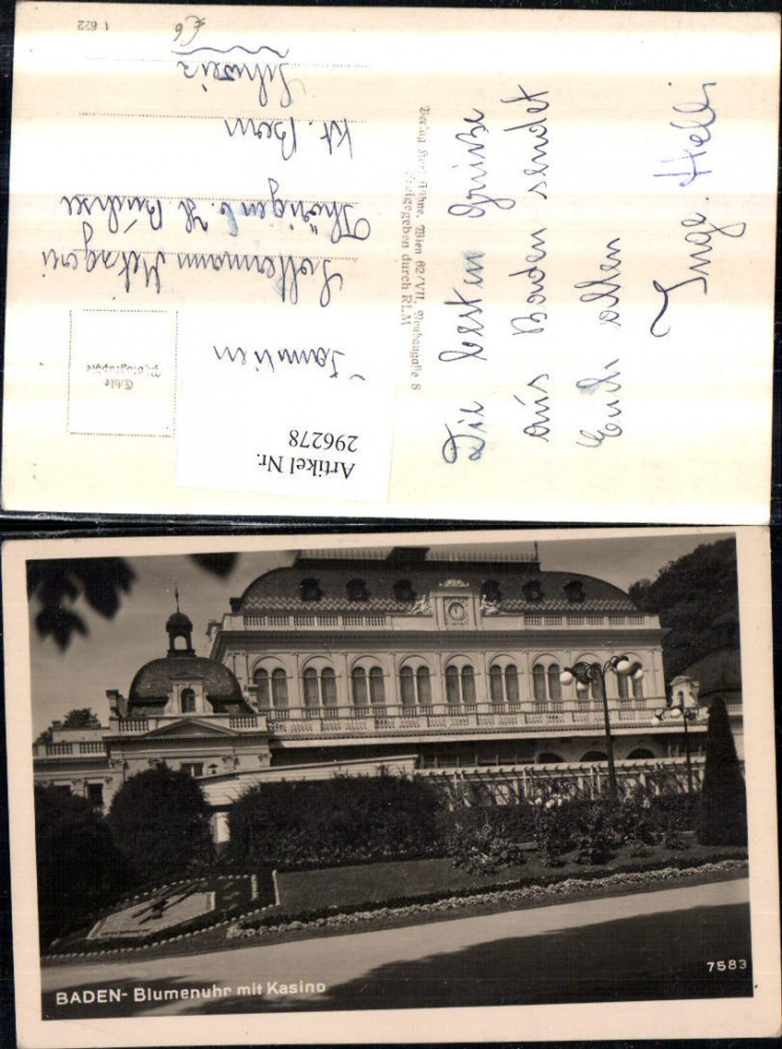 296278,Baden Blumenuhr m. Kasino Casino
