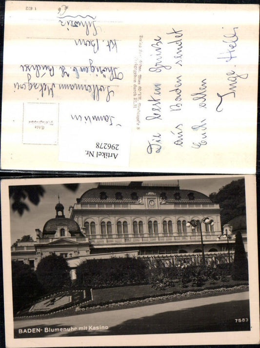 296278,Baden Blumenuhr m. Kasino Casino
