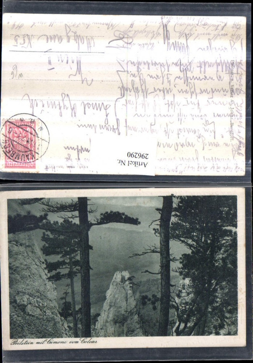 296290,Peilstein m. Cimone vom Coloar Felsen b. Weissenbach an d. Triesting