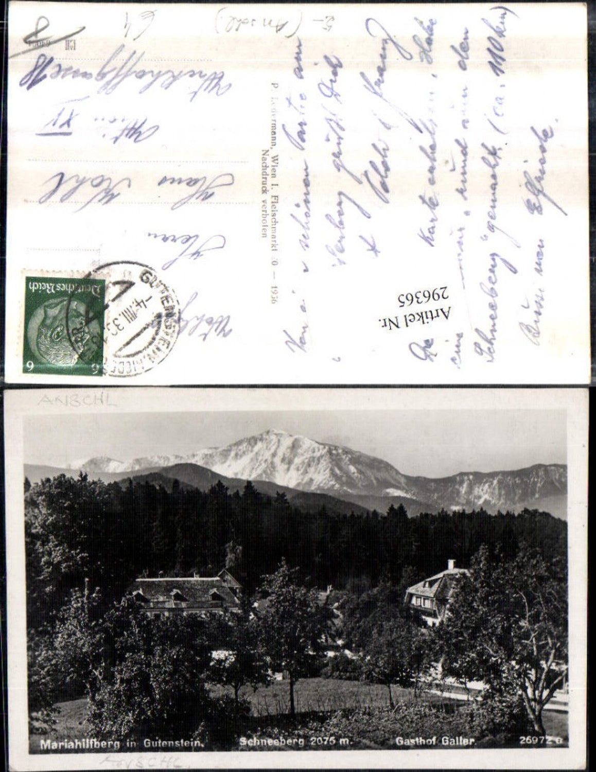 Alte Ansichtskarte – Old Postcard