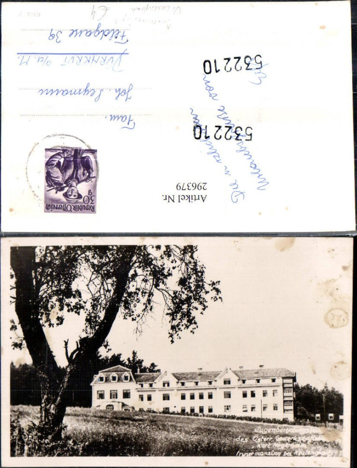 296379,Innermanzing b. Neulengbach Jugenderholungsheim Gebäude