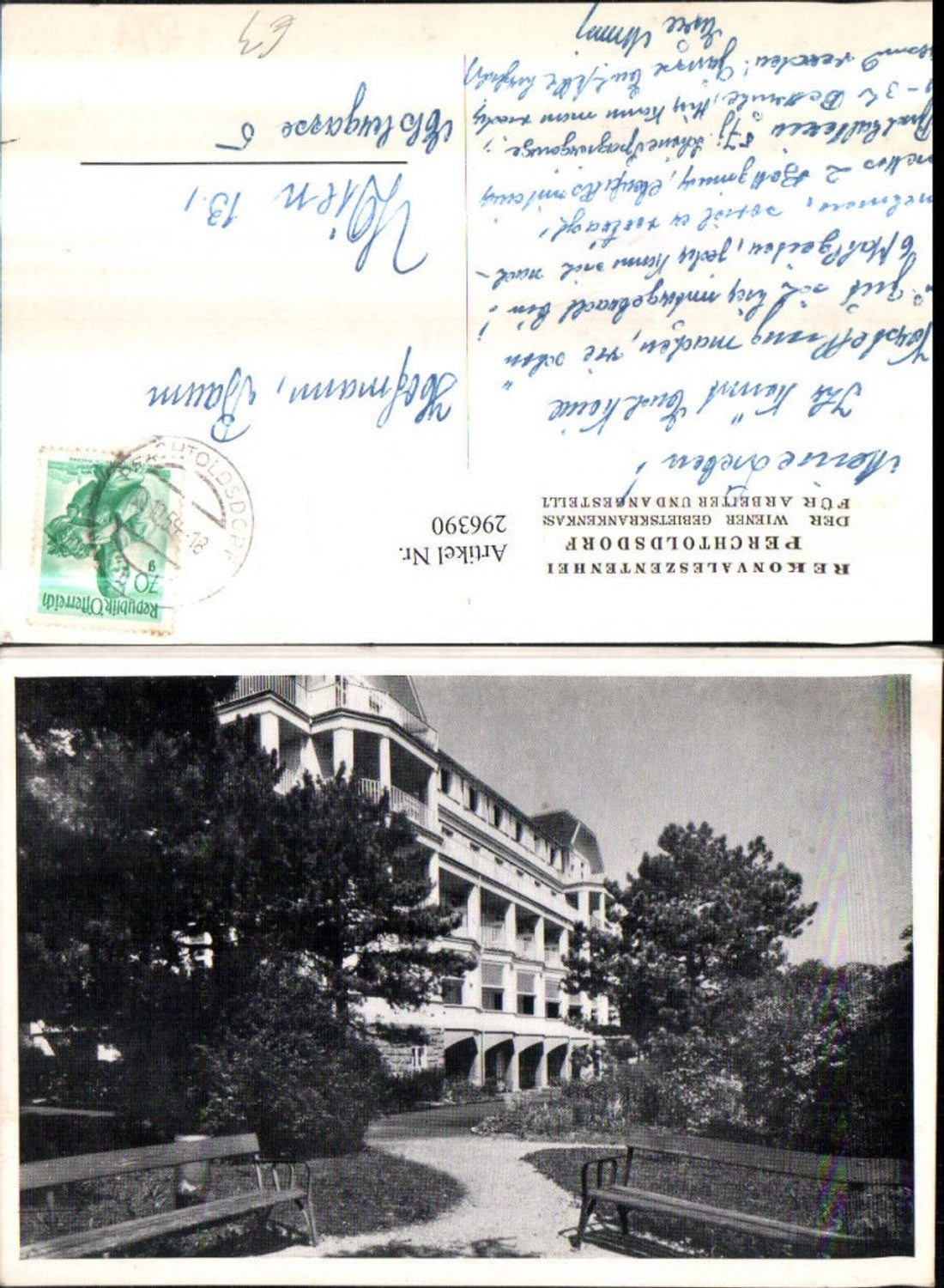 296390,Perchtoldsdorf Rekonvaleszentenheim Gebäude