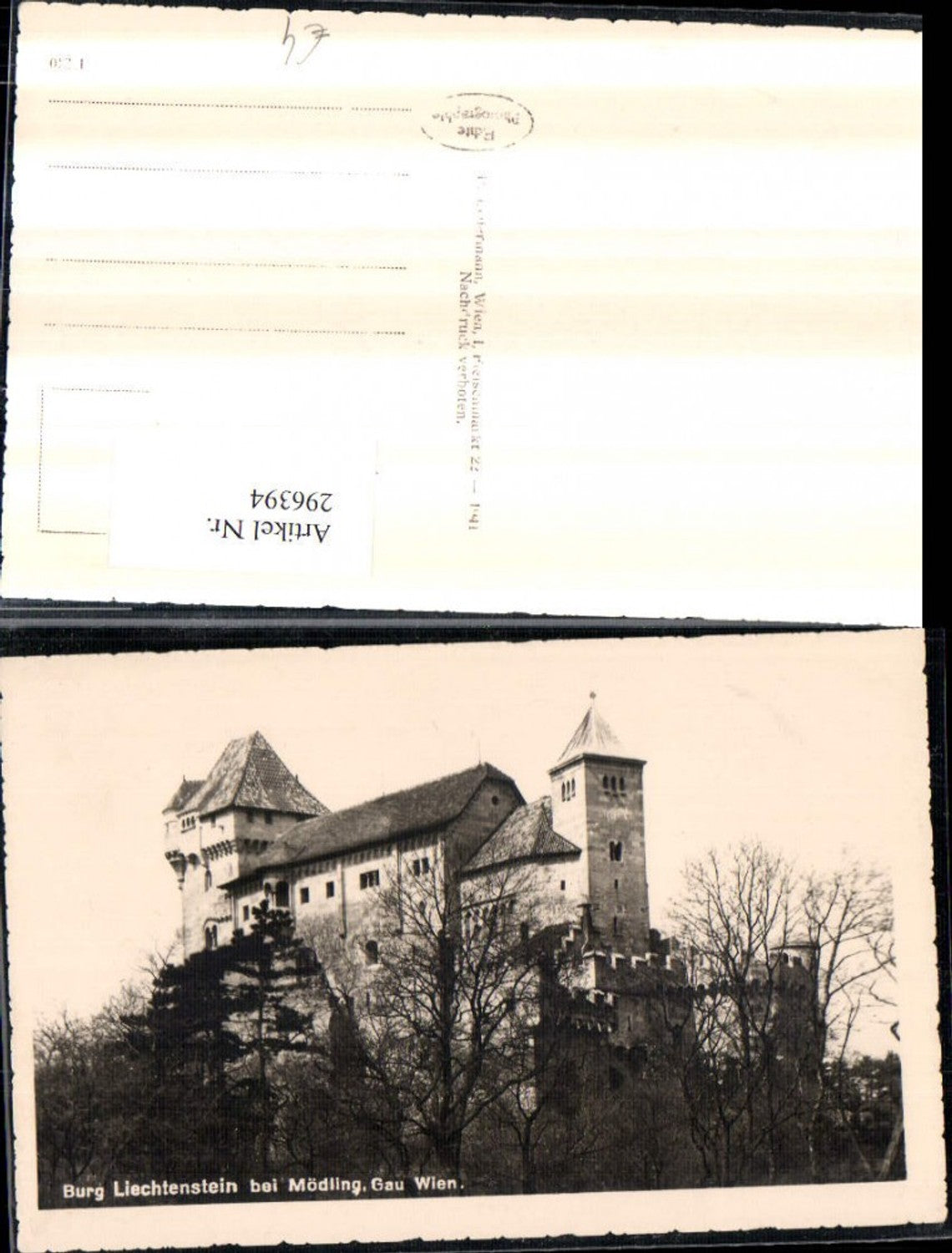 296394,Burg Liechtenstein b. Mödling