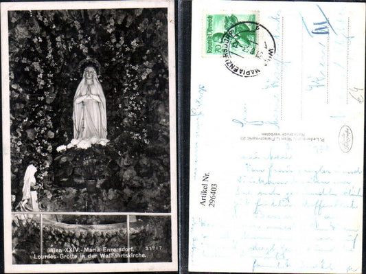 296403,Maria Enzersdorf Lourdes-Grotte in d. Wallfahrtskirche Madonna