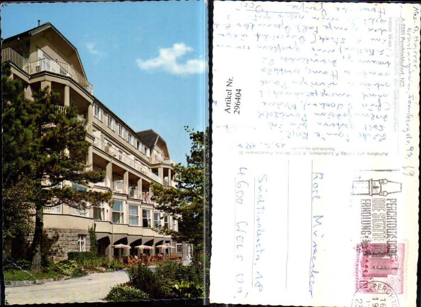 296404,Perchtoldsdorf Rekonvaleszentenheim Gebäude