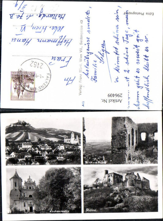 296409,Falkenstein Totale Ruine Kirche Mehrbildkarte