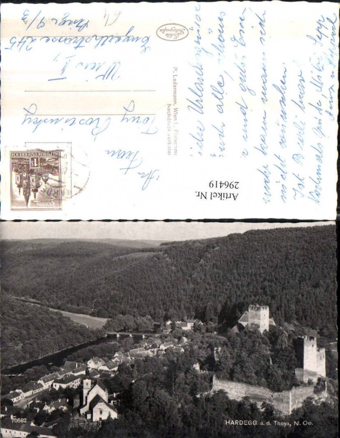 296419,Hardegg an d. Thaya Totale m. Burg