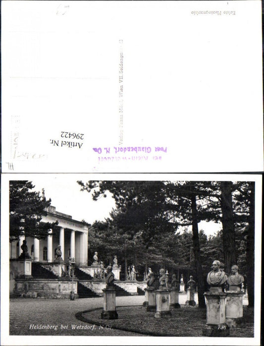 296422,Heldenberg b. Wetzdorf Büsten auf Säulen