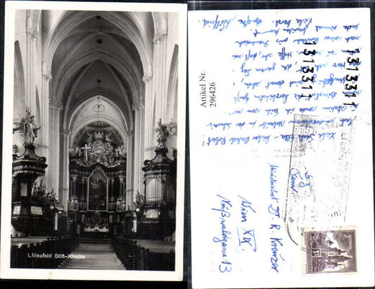 296426,Lilienfeld Stift-Kirche Innenansicht Kanzel