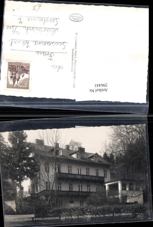 296441,Evangelische Erholungsheime u. Soldbad Salzerbad Haus Österreich