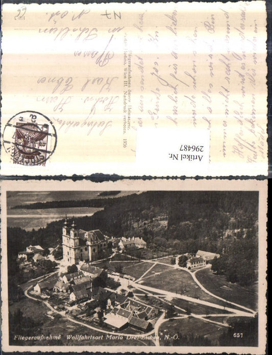 296487,Maria Dreieichen Totale Kirche Fliegeraufnahme