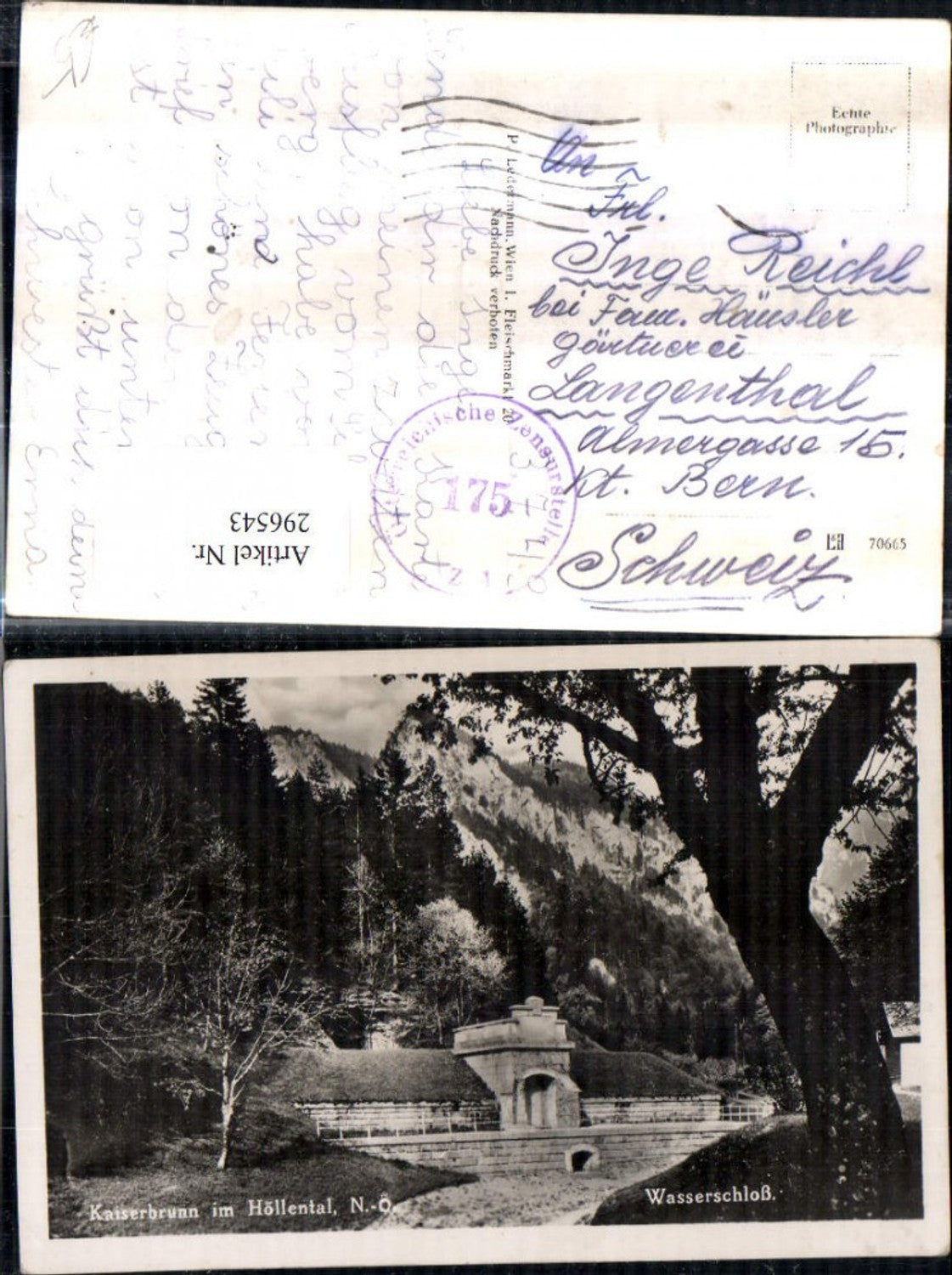 296543,Kaiserbrunn im Höllental b. Schwarzau Wasserschloss