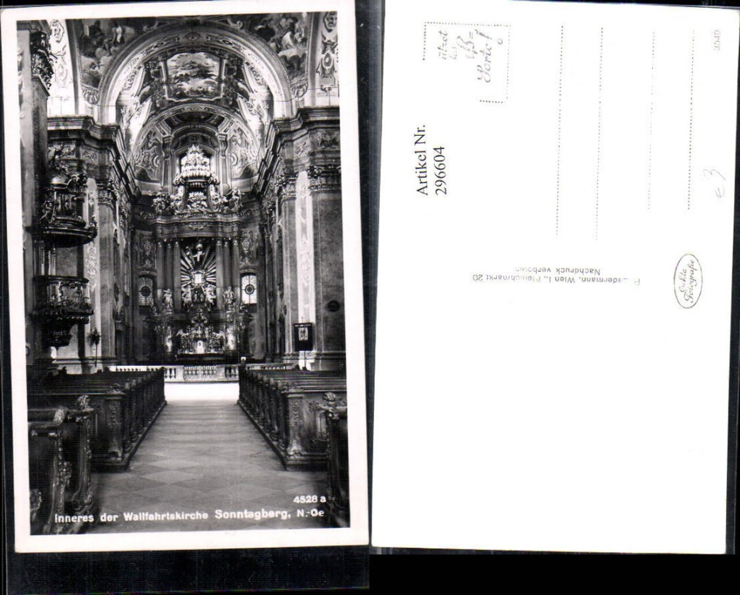 296604,Sonntagberg Innenansicht d. Wallfahrtskirche Kirche