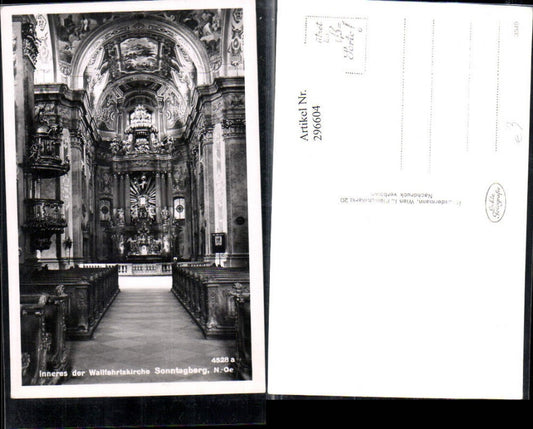 296604,Sonntagberg Innenansicht d. Wallfahrtskirche Kirche