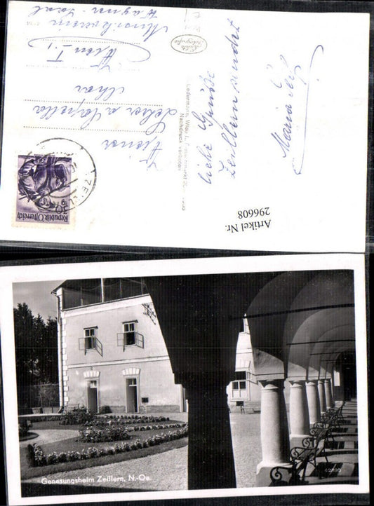 296608,Genesungsheim Zeillern b. Amstetten Säulen