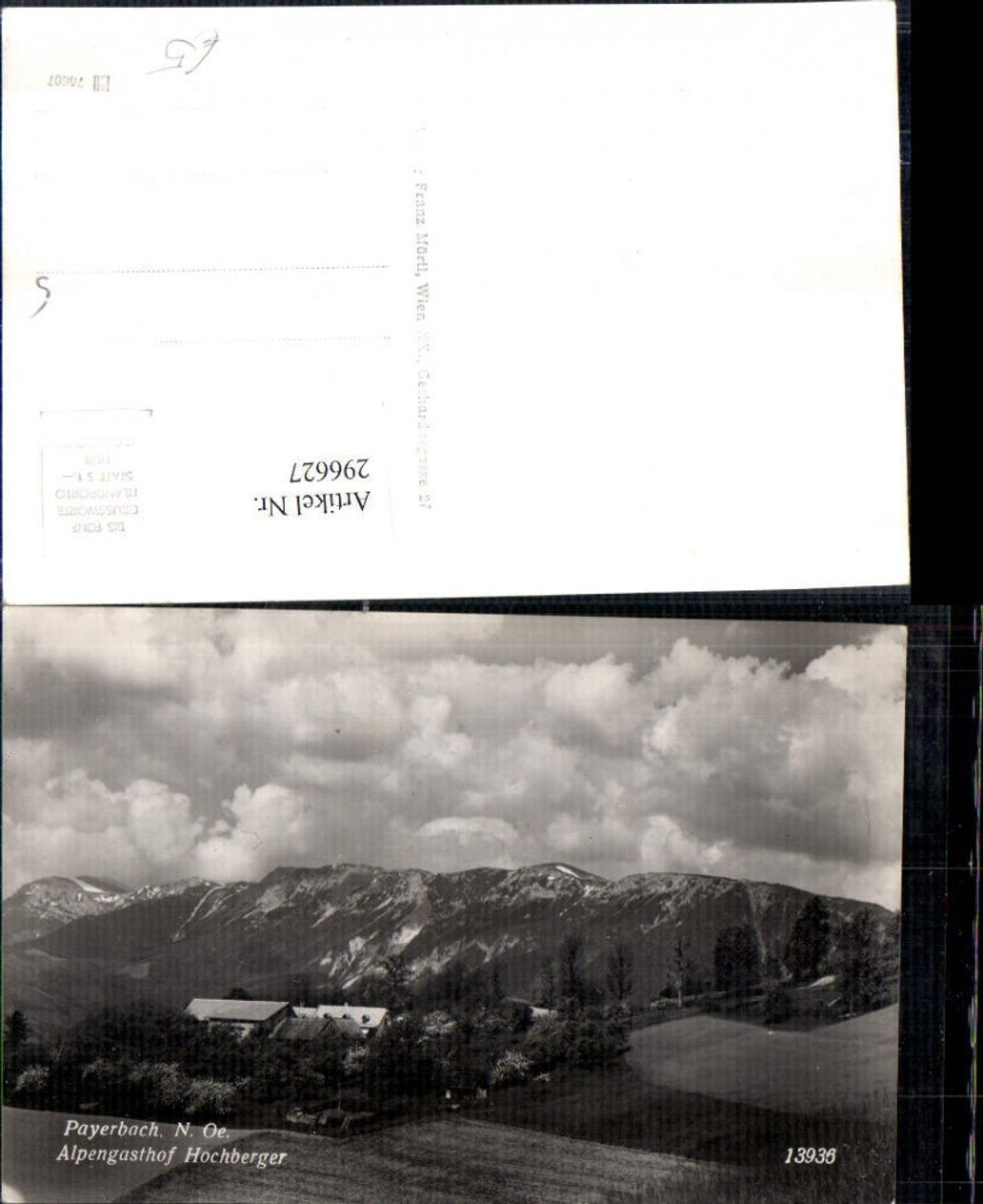 296627,Payerbach Alpengasthof Hochberger Bergkulisse