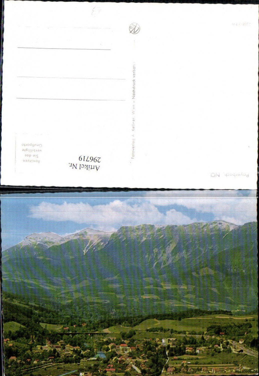 296719,Payerbach Totale Bergkulisse