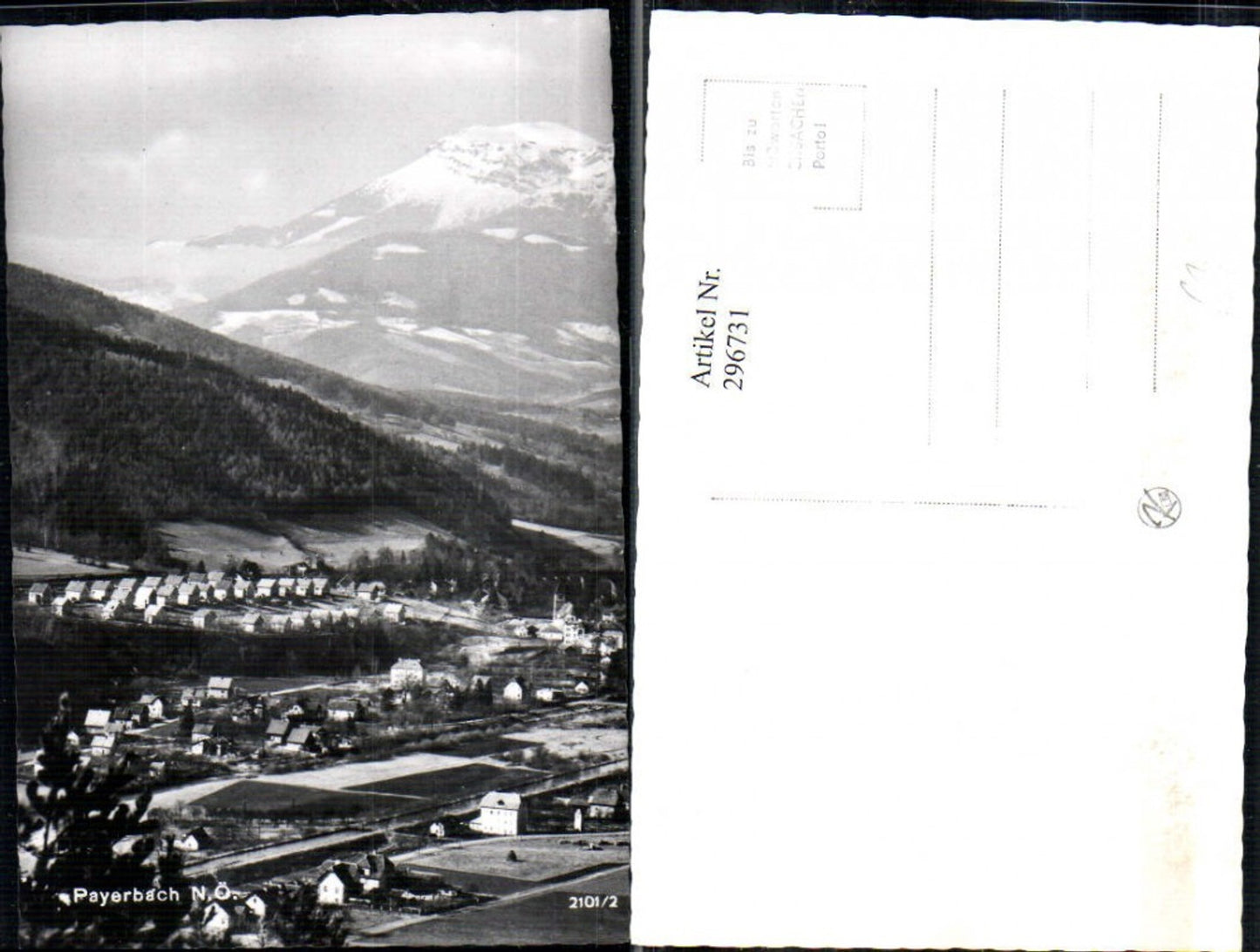 296731,Payerbach Teilansicht Bergkulisse
