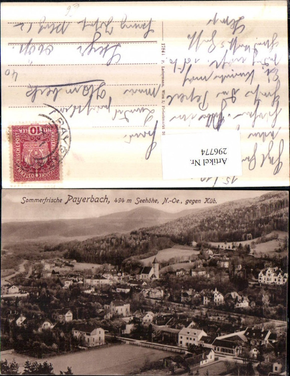 296774,Payerbach Totale geg. Küb