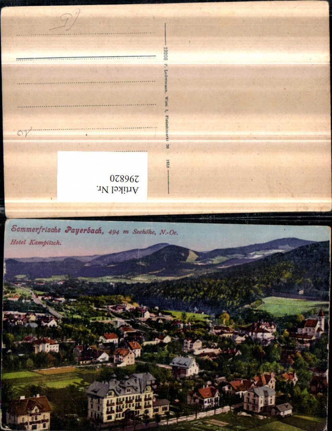 296820,Payerbach Totale m. Hotel Kampitsch