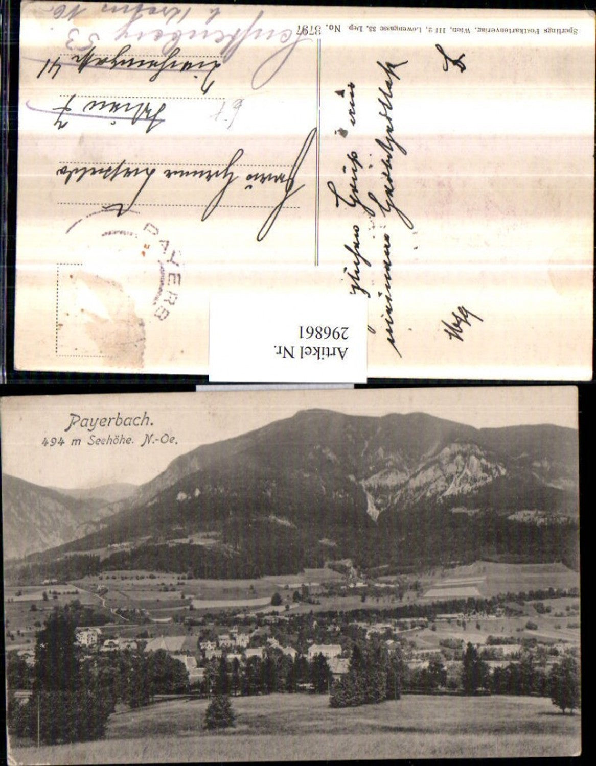 296861, Payerbach Total mountain scenery