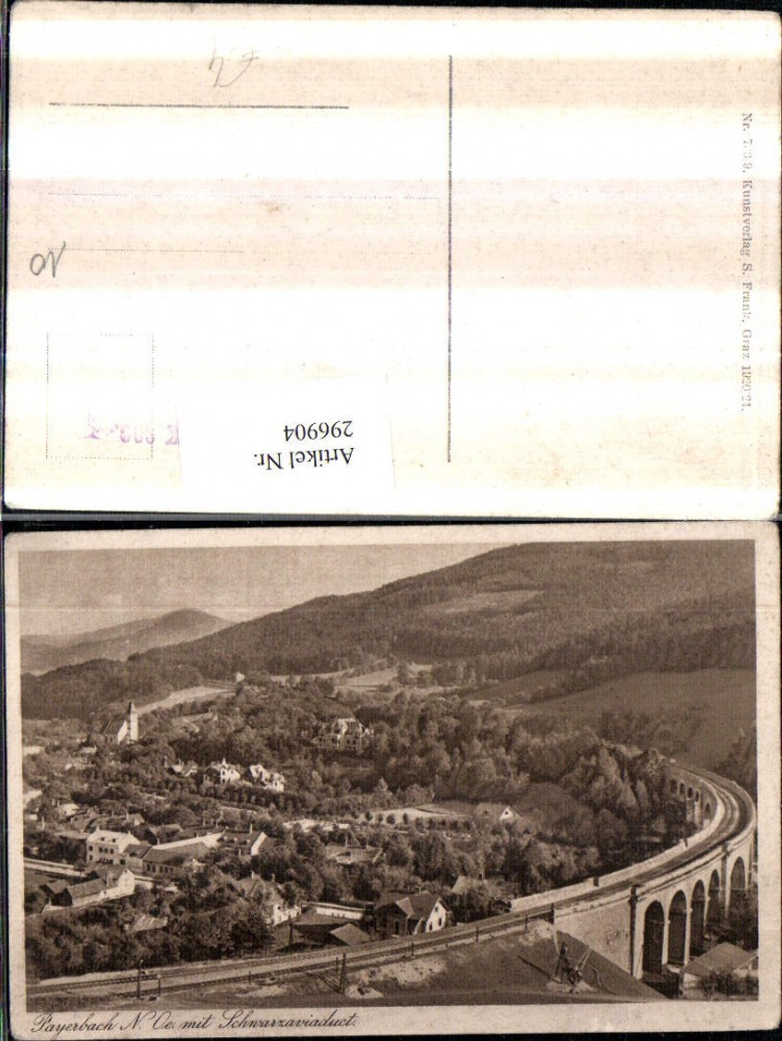 296904,Payerbach Totale m. Schwarzaviadukt Viadukt