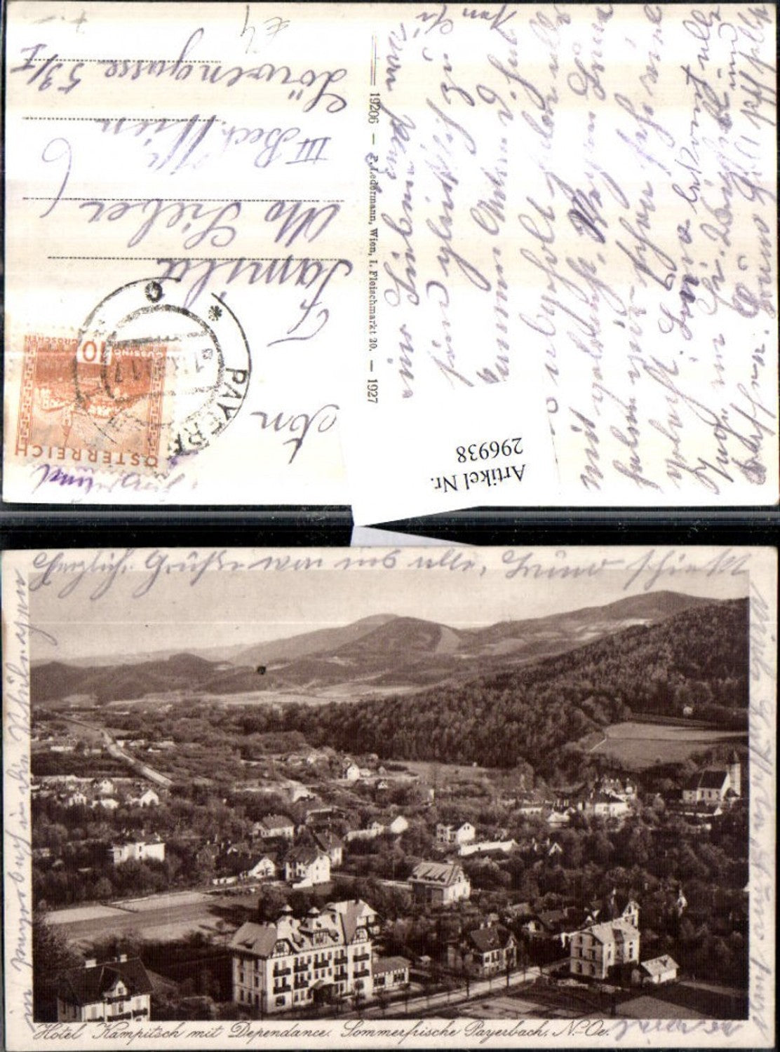 296938,Payerbach Totale m. Hotel Kampitsch u. Dependance