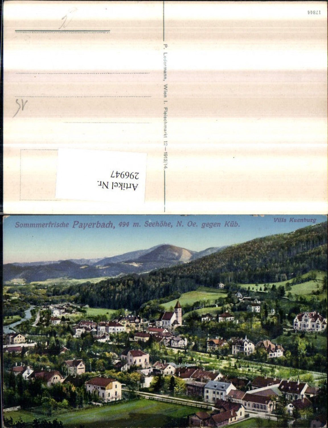 296947,Payerbach Totale m. Villa Kuenburg geg. Küb