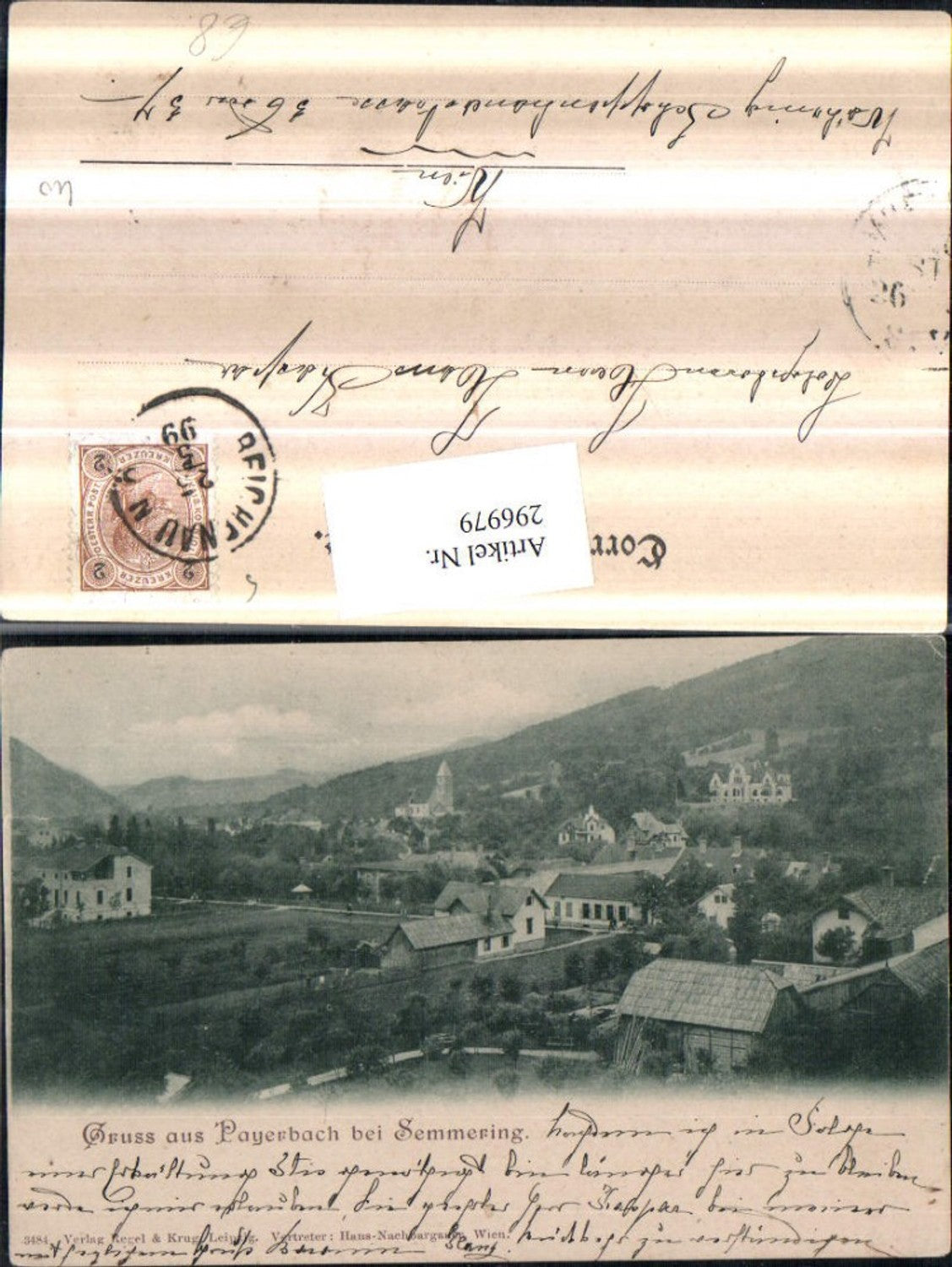 296979,Gruß aus Payerbach Totale b. Semmering
