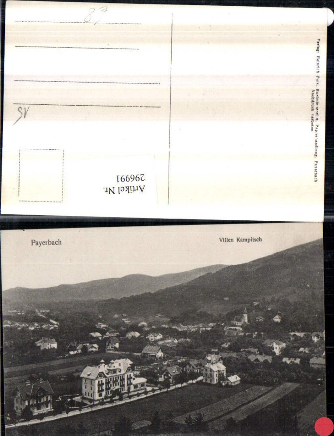 296991, Payerbach Totale with Villas Kamptisch
