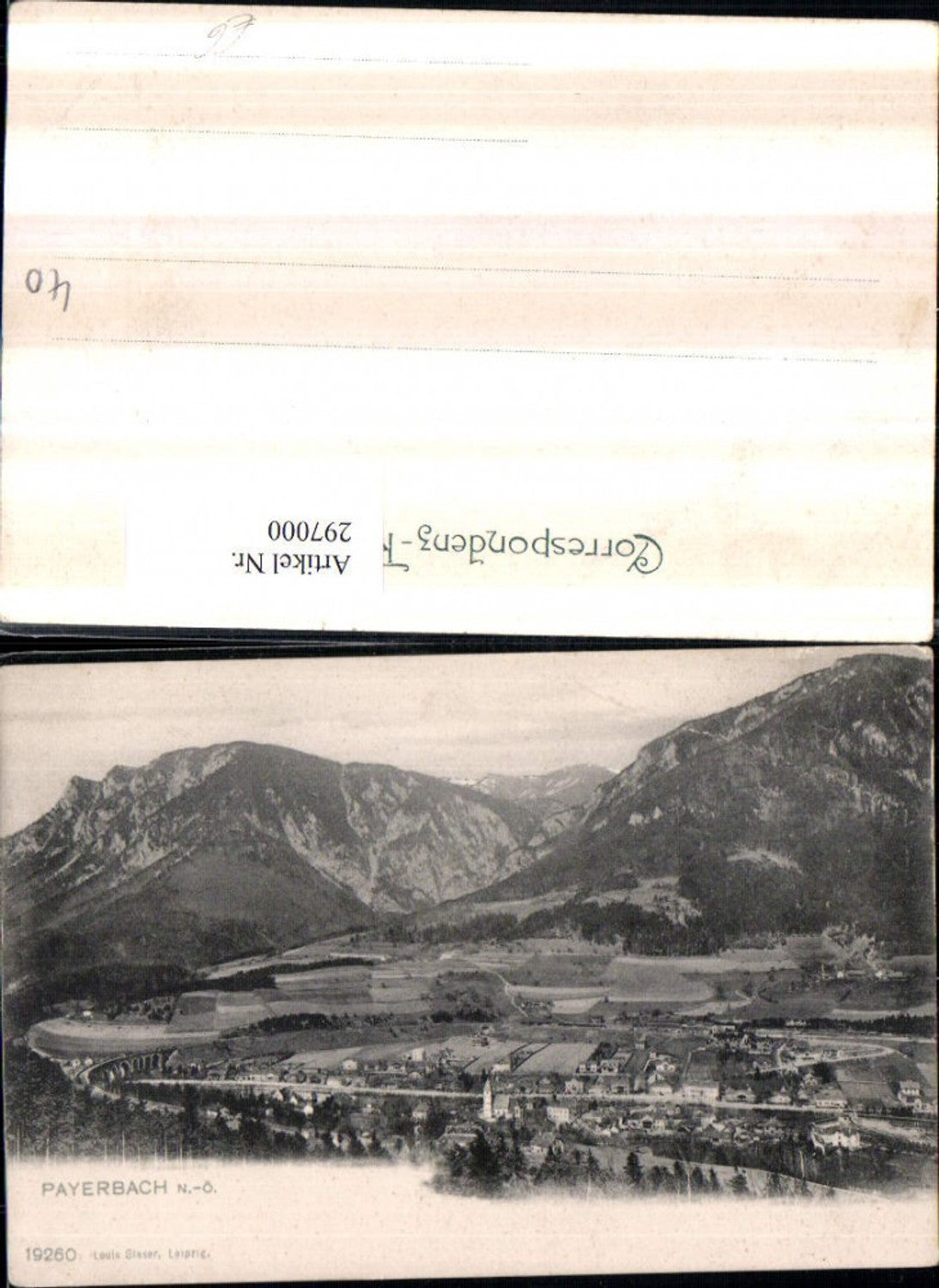 297000,Payerbach Totale Bergkulisse