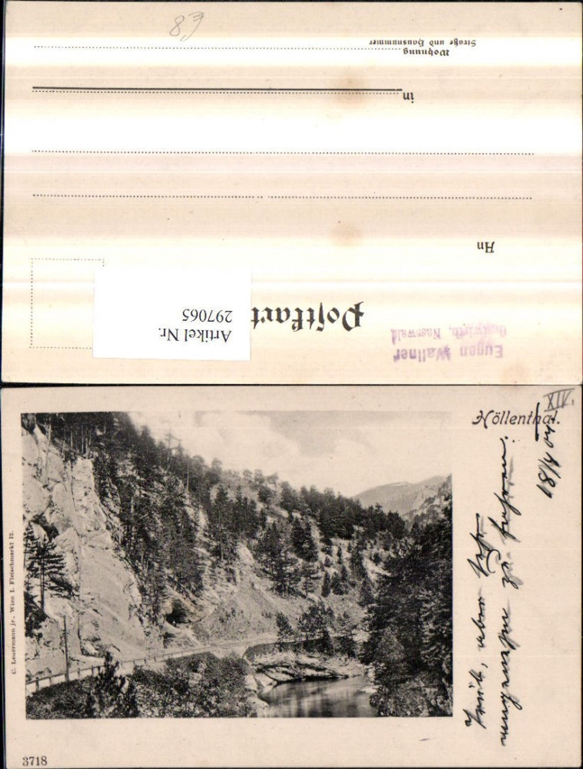 297065,Höllenthal Höllental Partie b. Naßwald Schwarzau