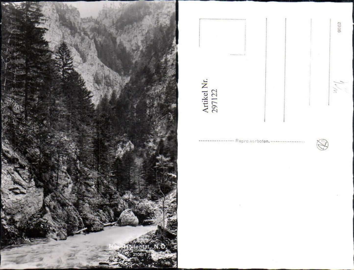 297122,Rax Höllental Partie b. Naßwald Schwarzau im Gebirge