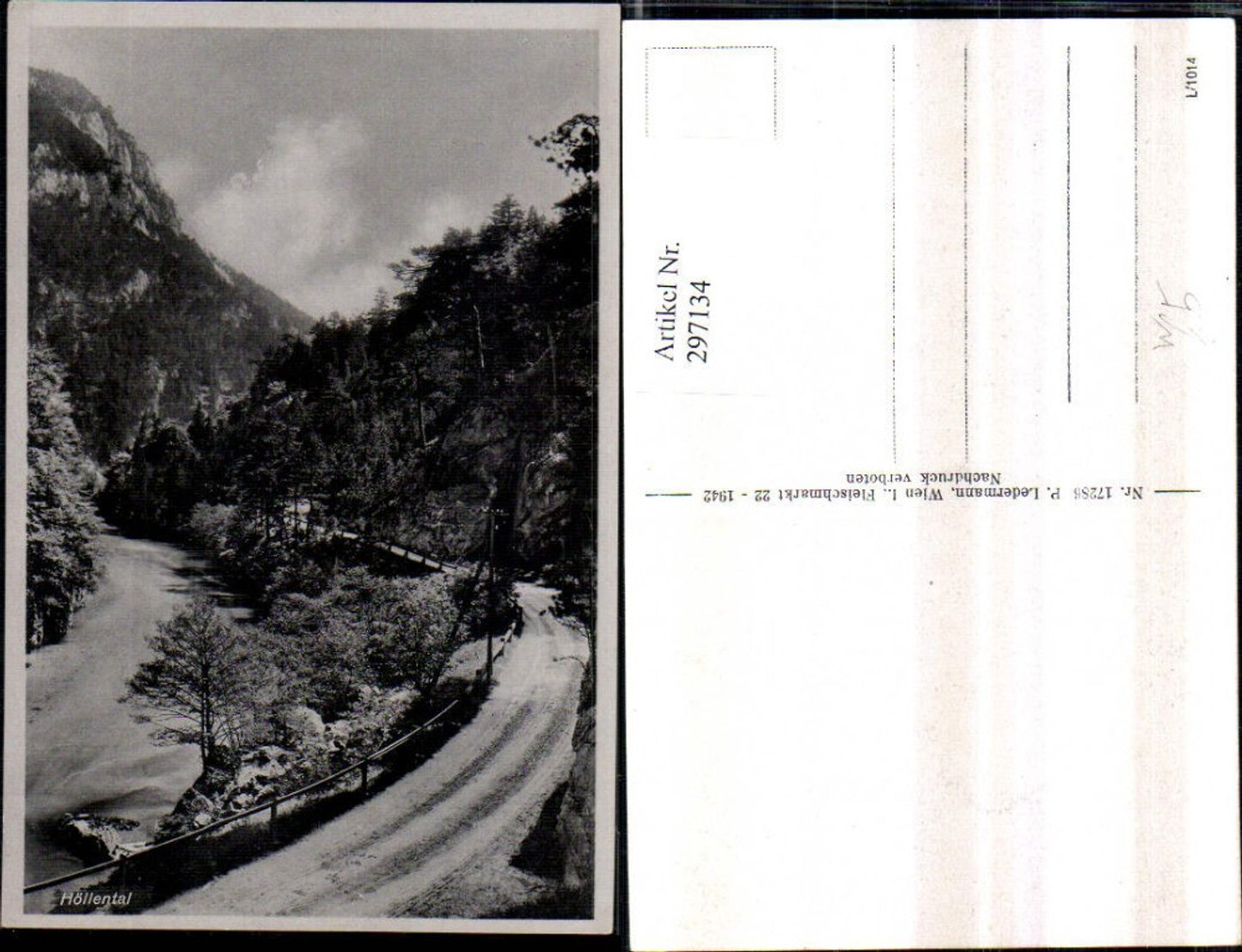 297134,Höllental Partie Straße b. Hirschwang Naßwald Schwarzau im Gebirge