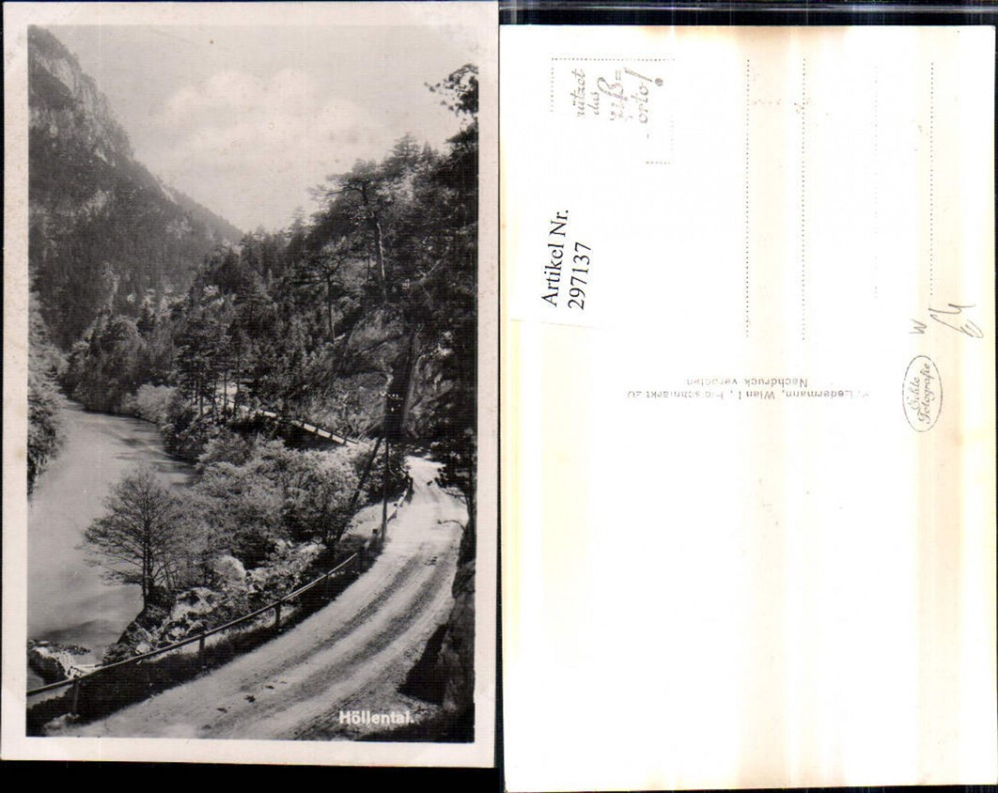 297137,Höllental Partie Straße b. Hirschwang Naßwald Schwarzau im Gebirge