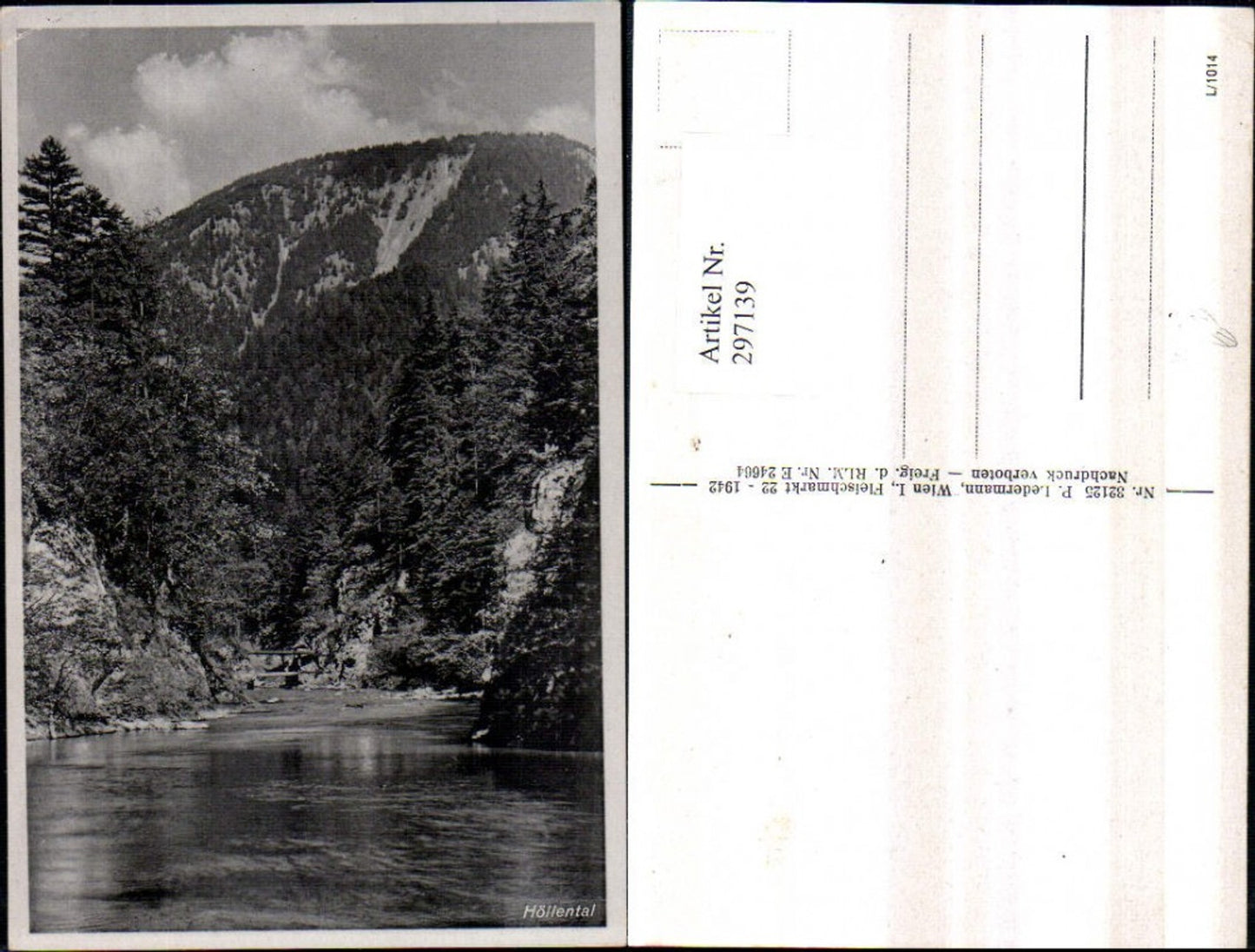 297139,Höllental Partie Fluss b. Naßwald Schwarzau im Gebirge